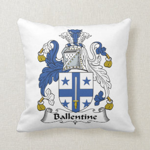 Ballentine Familienwappen Kissen