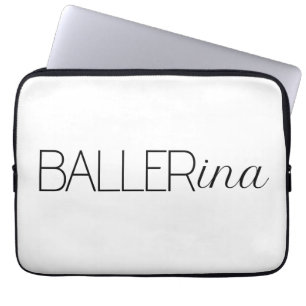 "Baller" Ballerina Laptopschutzhülle