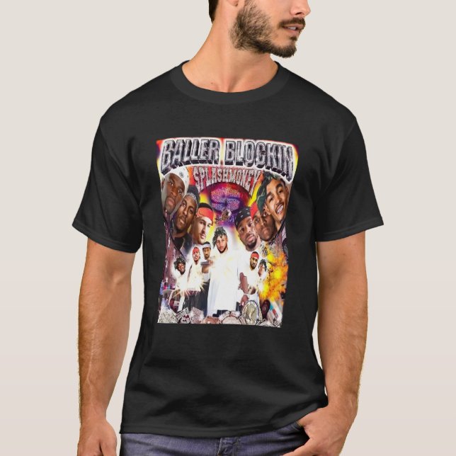 Baller Blockin Splash Platten 1 T-Shirt (Vorderseite)