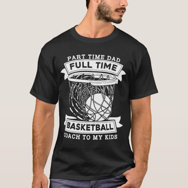 Baller Father Hooping Hoops Streetball Baskenball  T-Shirt (Vorderseite)