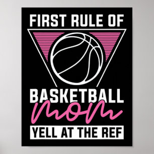 Baller Mother Hooping Bball - Hoops Player Basketb Poster