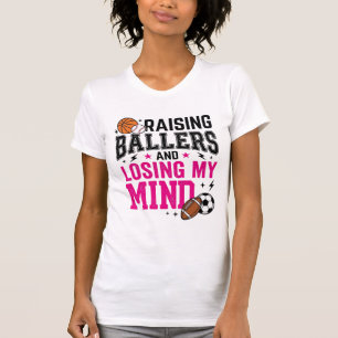 Baller-Sportmutter Vintage T-Shirt Design_