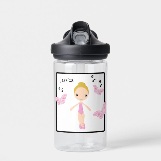Ballerina 1 Niedlicher Tanz Girl Trinkflasche (Vorne)