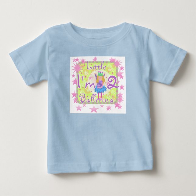 Ballerina 2e Anniversaire Tshirts et cadeaux (Devant)