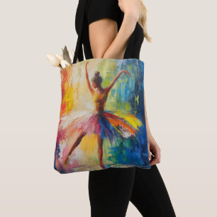 Ballerina Abstrakte Kunst Tasche