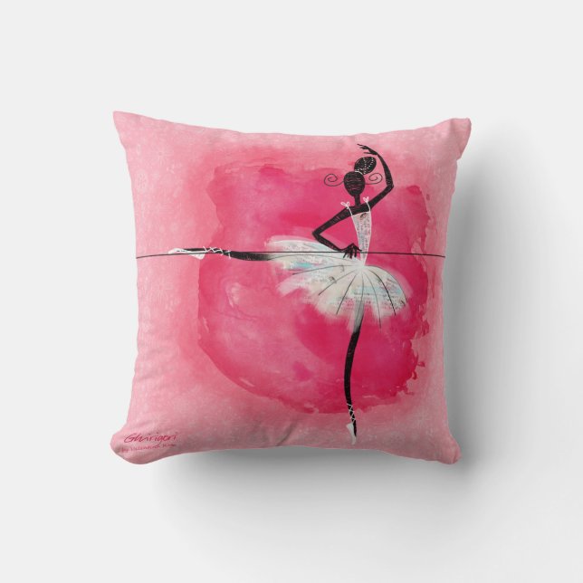 Ballerina am Barre Kissen (Vorderseite)