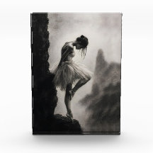 Ballerina am Klippenrand Monochrome Dramatische Ku
