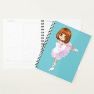Ballerina auf Blue Planer