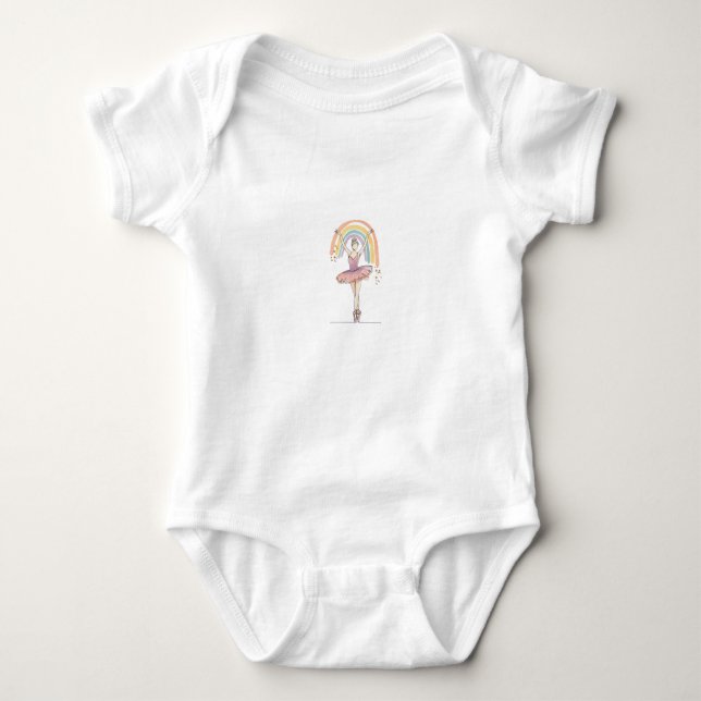 Ballerina Baby Strampler (Vorderseite)