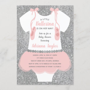 Ballerina-Babyparty-Einladung Einladung