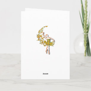 Ballerina Ballet Dancer Carte d'anniversaire femme