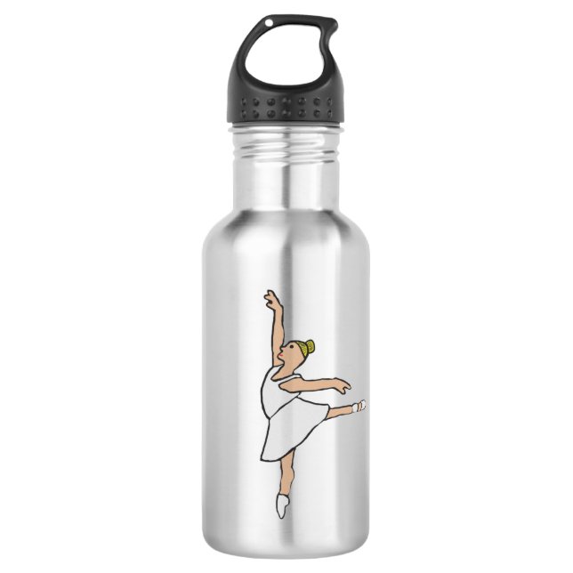 Ballerina Ballet Dancer Edelstahlflasche (Vorderseite)