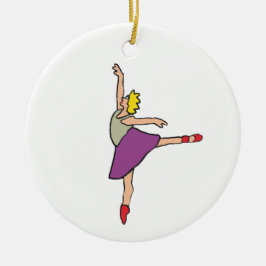 Ballerina Ballet Dancer Keramik Ornament