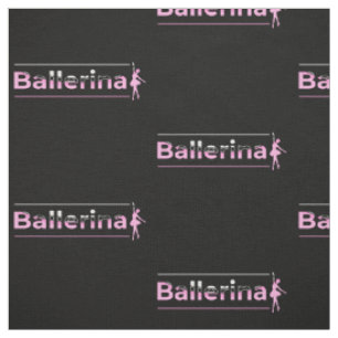 Ballerina - Ballet Dancer Minimalistische Art Stoff