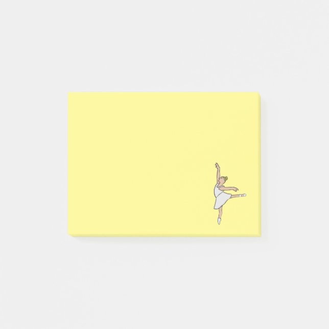 Ballerina Ballet Dancer Post-it Klebezettel (Vorderseite)