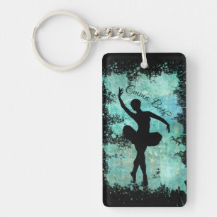 Ballerina Ballet Dancer Silhouette en bleu
