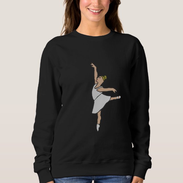 Ballerina Ballet Dancer Sweatshirt (Vorderseite)