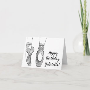 Ballerina Ballet Geburtstagsparty Karte