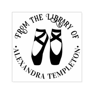 Ballerina Ballet Toe Pointe Shoes #2 Library Book Permastempel