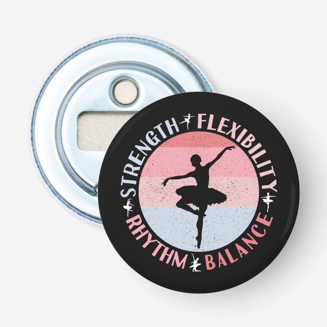 Ballerina Ballett Dancer - Mindset Values Flaschenöffner (Vorderseite)