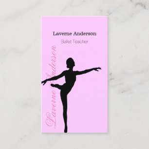 Ballerina-Ballett-Lehrer-Tanz-Studio Visitenkarte