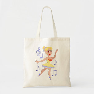 Ballerina-Ballett-Musik Tragetasche