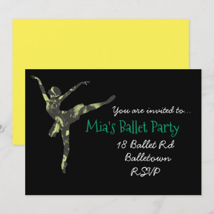 Ballerina Ballett Party Einladung