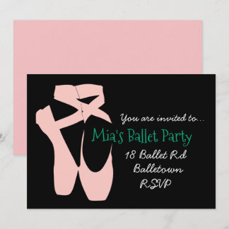 Ballerina Ballett Party Einladung
