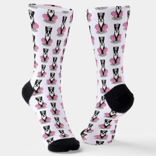 Ballerina Ballett Prinzessin Boston Terrier (schwa Socken