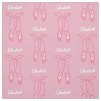 Ballerina Ballett Slippers Pink Custom Fabric Stoff