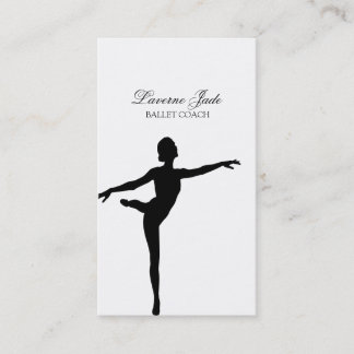 Ballerina-Ballett-Tanz-Lehrer-Lehrer Visitenkarte
