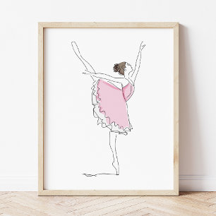 Ballerina, Ballettmädchen, Balletttänzerin, Tutu, Poster