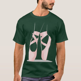 Ballerina Ballettschuhe Cooles Toe Tanzen T-Shirt