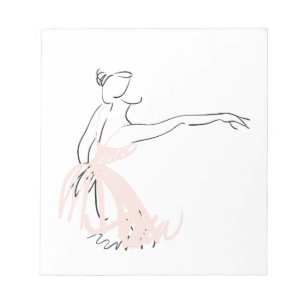 Ballerina Balletttänzerin Notizblock