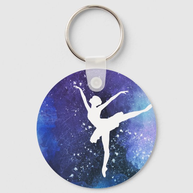 Ballerina/Balletttänzerin Schlüsselanhänger (Vorderseite)