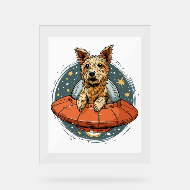 Ballerina Beagle - Funny Dog Dance Acrylschild (Vorderseite)