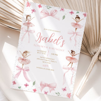 Ballerina Birthday Einladung