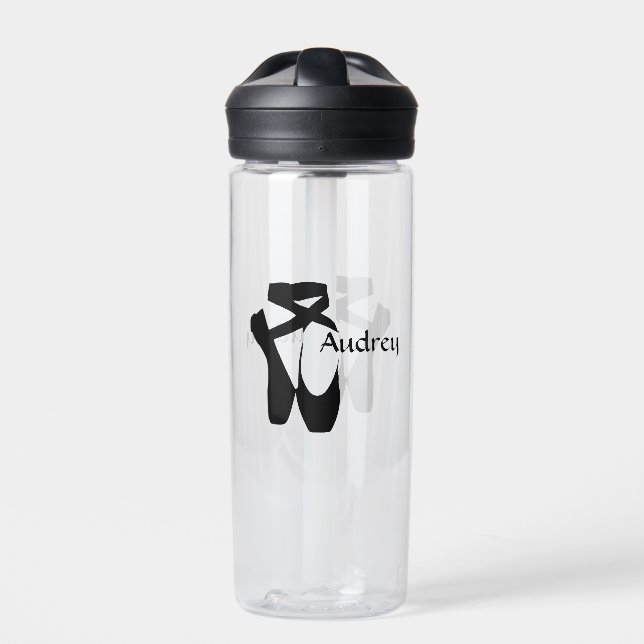 Ballerina Black Pointe Custom Trinkflasche (Vorderseite)