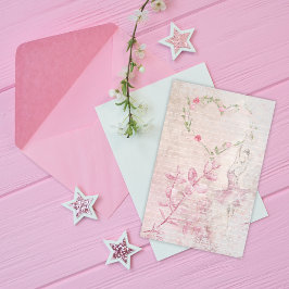 Ballerina Botanisches Herz Lined Briefpapier