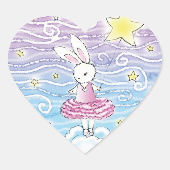 Ballerina Bunny Stickers (Vorderseite)