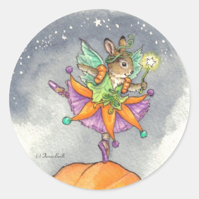 Ballerina Bunny Stickers Halloween (Vorderseite)