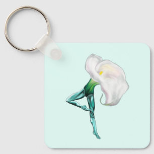 Ballerina Calla Lily Ballet Dancer Schlüsselanhäng Schlüsselanhänger