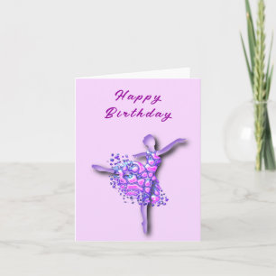 Ballerina Carte d'anniversaire Danseur de ballet f