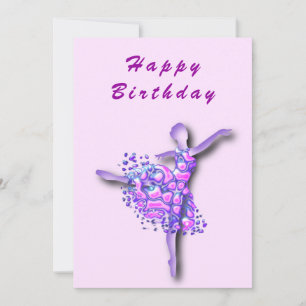 Ballerina Carte d'anniversaire Danseur de ballet f