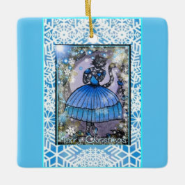 Ballerina Cat Keramikornament