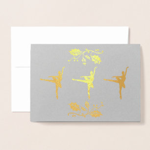 Ballerina Christmas Folienkarte