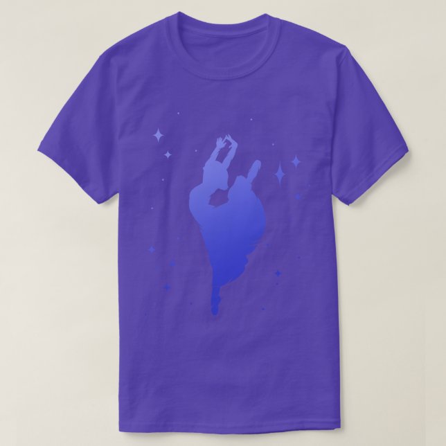 Ballerina Dance Dancer Silhouette T-Shirt (Design vorne)