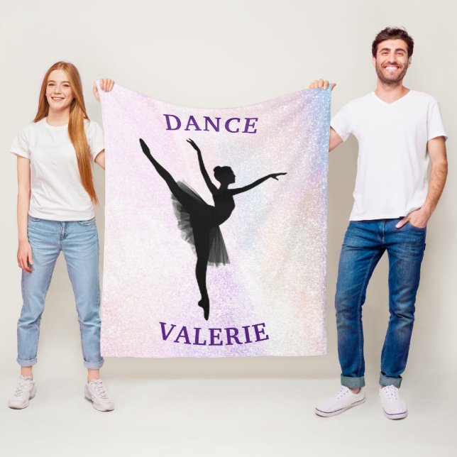Ballerina Dance Pastel Fleece Blanket (Beispiel)