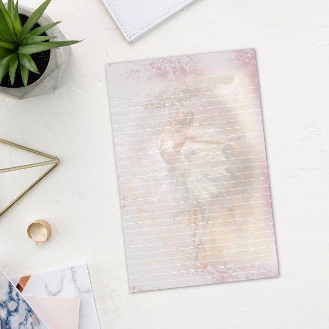 Ballerina Dance Pose Weiße Linde Briefpapier (Von Creator hochgeladen)
