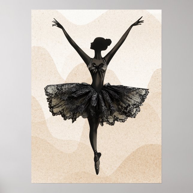 Ballerina Dancer Ballet Poster (Vorne)